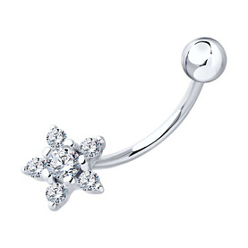 Пирсинг Diamant - Серебро 925, Фианит (арт. 94-160-02012-1)