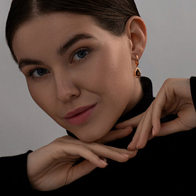 Серьги SOKOLOV - Серебро 925, Раухтопаз (арт. 92022806)