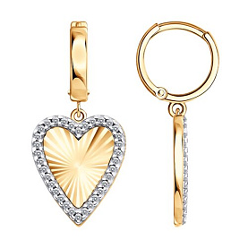 Серьги SOKOLOV - Серебро 925, Фианит (арт. 93022566)