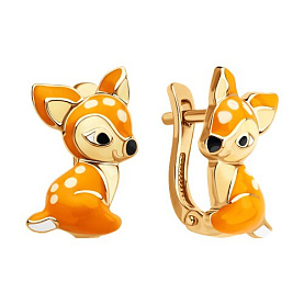 Серьги SOKOLOV - Серебро 925, Эмаль (арт. 93022442)