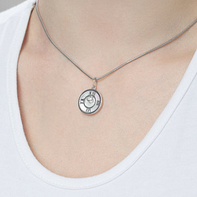 Подвеска SOKOLOV - Серебро 925, Фианит, Перламутр (арт. 94032169)