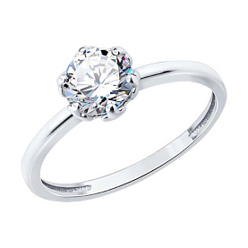 Кольцо SOKOLOV - Серебро 925, Фианит (арт. 94014877)