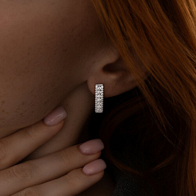 Серьги SOKOLOV - Серебро 925, Фианит (арт. 94021365)