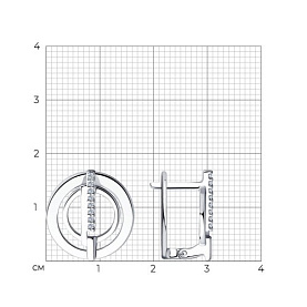 Серьги SOKOLOV - Серебро 925, Фианит (арт. 94023896)