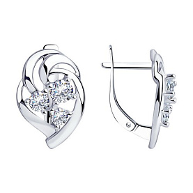 Серьги Diamant - Серебро 925, Фианит (арт. 94-120-00542-1)