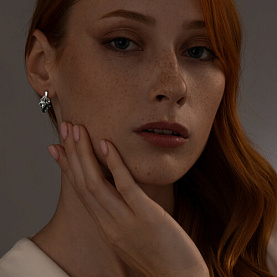 Серьги SOKOLOV - Серебро 925, Топаз, Топаз лондон (арт. 92022081)