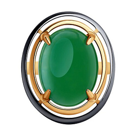 Кольцо SOKOLOV - Серебро 925, Жадеит (арт. 83010250)