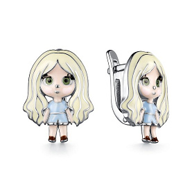 Серьги Мириада - Серебро 925, Эмаль (арт. 901022637)