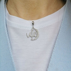 Подвеска Галатея - Серебро 925, Фианит (арт. 4435.1)