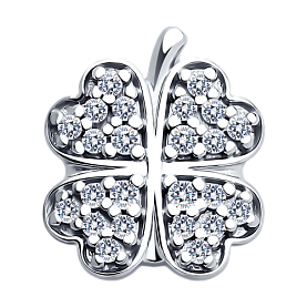 Подвеска SOKOLOV - Серебро 925, Фианит (арт. 94031259)