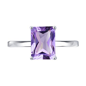 Кольцо SOKOLOV - Серебро 925, Аметист (арт. 92014650)