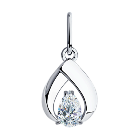 Подвеска SOKOLOV - Серебро 925, Фианит (арт. 94031338)