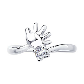 Кольцо SOKOLOV - Серебро 925, Фианит (арт. 94012177)