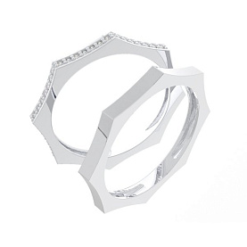 Кольцо POKROVSKY - Серебро 925, Фианит (арт. 1101557-00775)