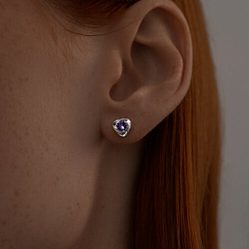 Серьги SOKOLOV - Серебро 925, Танзанит (арт. 92025266)