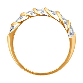 Кольцо SOKOLOV - Золото 375, Фианит (арт. 31-110-02315-1)