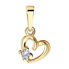 Подвеска SOKOLOV - Серебро 925, Фианит (арт. 93030527)