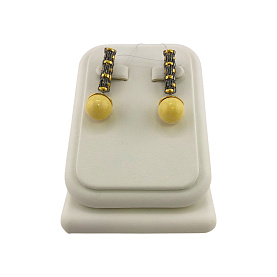 Серьги Янтарная волна - Серебро 925, Янтарь (арт. 821863б)