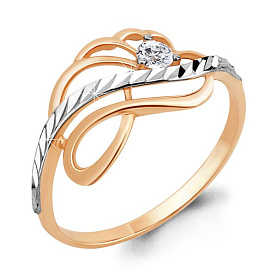 Кольцо Аквамарин - Золото 375, Фианит (арт. 68238.8)