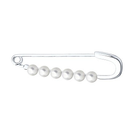 Булавка Diamant - Серебро 925, Жемчуг синтетический (арт. 94-140-00066-1)