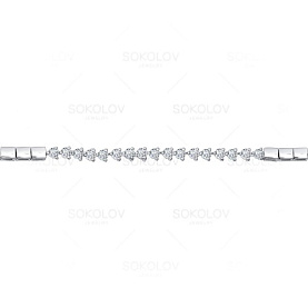 Браслет SOKOLOV - Золото 585, Фианит (арт. 050796)