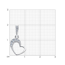 Подвеска SOKOLOV - Серебро 925, Фианит (арт. 94032309)