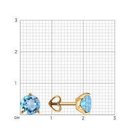 Серьги SOKOLOV - Золото 375, Топаз (арт. 37728714)
