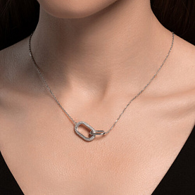 Колье SOKOLOV - Серебро 925, Фианит (арт. 94071016)