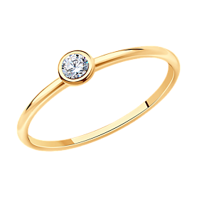 Кольцо SOKOLOV - Серебро 925, Фианит (арт. 93010163)