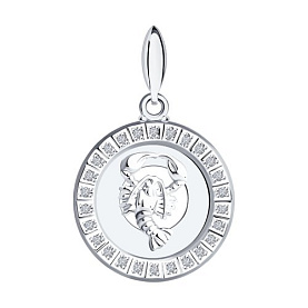 Подвеска SOKOLOV - Серебро 925, Фианит (арт. 94031386)