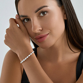 Браслет SOKOLOV - Серебро 925, Фианит (арт. 94050357)