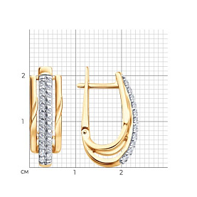Серьги SOKOLOV - Серебро 925, Фианит (арт. 93022549)