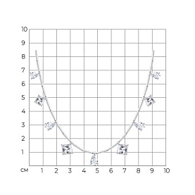 Колье SOKOLOV - Серебро 925, Фианит (арт. 94071417)