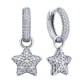 Серьги SOKOLOV - Серебро 925, Фианит (арт. 94026850)