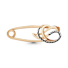 Булавка Аквамарин - Золото 585 (арт. 72586.1)