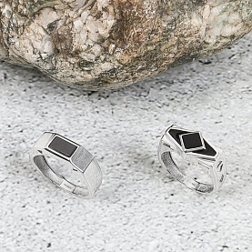 Кольцо POKROVSKY - Серебро 925, Оникс (арт. 0500129-00545)