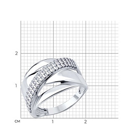 Кольцо SOKOLOV - Серебро 925, Фианит (арт. 94014850)