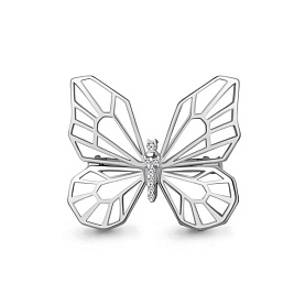 Брошь Аквамарин - Серебро 925, Фианит (арт. 77406А.5)