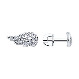 Серьги SOKOLOV - Серебро 925, Фианит (арт. 94025727)