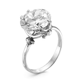 Кольцо Красная пресня - Серебро 925, Фианит (арт. 2382205Д)