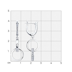 Серьги SOKOLOV - Серебро 925, Фианит (арт. 94027644-91)