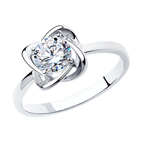 Кольцо SOKOLOV - Серебро 925, Фианит (арт. 94012694)