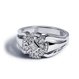 Кольцо Platinum Lab. - Платина 950 (арт. ПК-275-01)