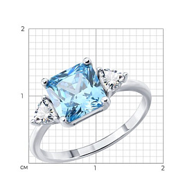 Кольцо SOKOLOV - Серебро 925, Фианит (арт. 94014895-91)