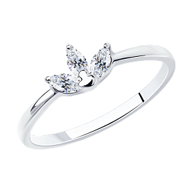 Кольцо SOKOLOV - Серебро 925, Фианит (арт. 94013295)