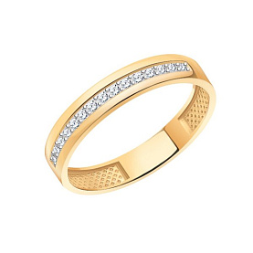 Кольцо Атолл - Золото 585, Бриллиант (арт. 1901бр)