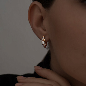 Серьги SOKOLOV - Серебро 925, Фианит (арт. 93020715)