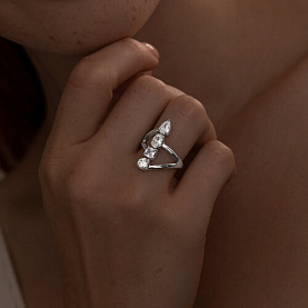 Кольцо SOKOLOV - Серебро 925, Фианит (арт. 94013299)