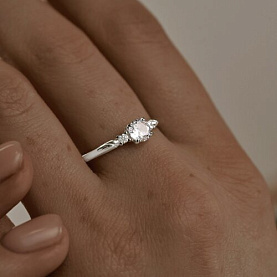 Кольцо SOKOLOV - Серебро 925, Фианит (арт. 94013819)