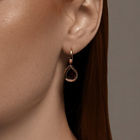 Серьги SOKOLOV - Золото 585, Гранат (арт. 728761)